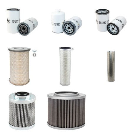 Filter Kit For Hitachi FH 150 W-3 Filter Service Kit with Cummins 6BT5.9 Engine