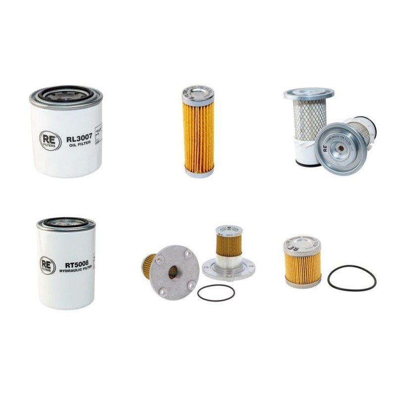 Filter Kit For Hitachi FH 16-2 B Filter Service Kit with Kubota D1105 Engine Serial No 1L002001-