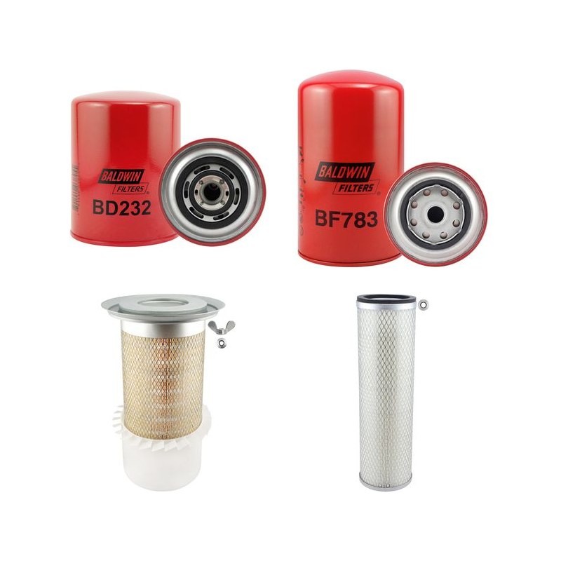 Filter Kit For Hitachi FH 200 EETT Filter Service Kit Air Oil Fuel Filters with Fiat 8065T Engine