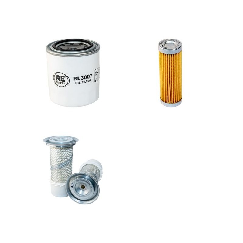 Filter Kit For Hitachi FH 22-2 Filter Service Kit Air Oil Fuel Filters with Kubota D1105 Engine