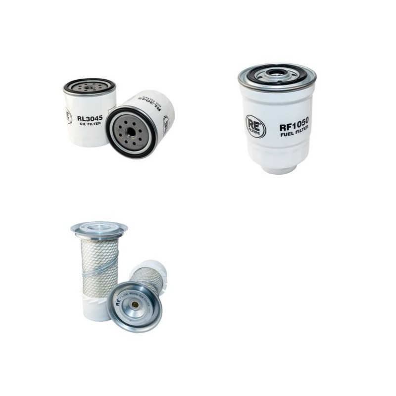 Filter Kit For Hitachi FH 40-2 Filter Service Kit Air Oil Fuel Filters with Isuzu Engine
