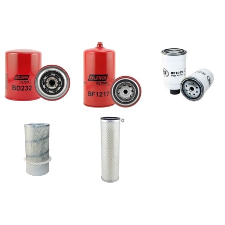 HITACHI W 110 Filter Service Kit Air Oil Fuel Filters w/Iveco AIFO 8065.25.290 Eng. SN  603101-