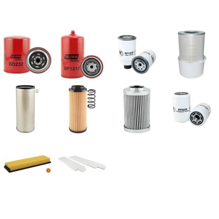 Filter Kit For Hitachi W 130 Filter Service Kit with Fiat Iveco 8065.25.291 Engine Serial No 605101-