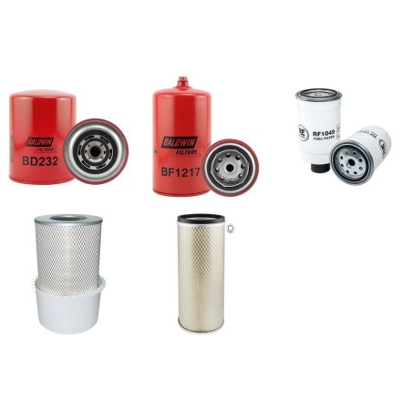 Filter Kit For Hitachi W 130 Filter Service Kit with Fiat Iveco 8065.25.291 Engine Serial No 605101-
