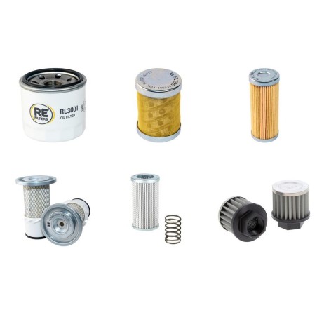 Filter kit for Fiat Kobelco E16 with Yanmar 3TNE74-N Engine Year 03-