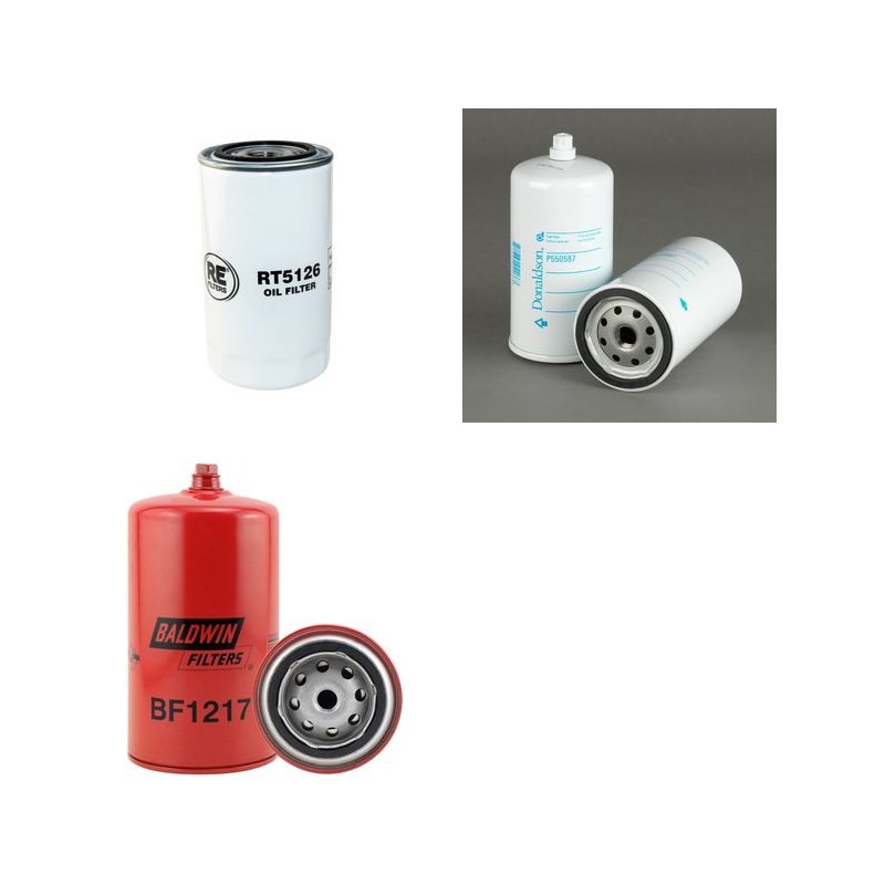 Filter kit for Fiat Kobelco E165 Air Oil Fuel Filters with IVECO-Cummins Engine Year 03-