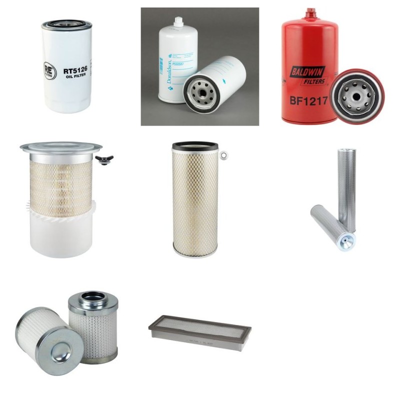 Filter kit for Fiat Kobelco E175W with CNH Engine Year 03-