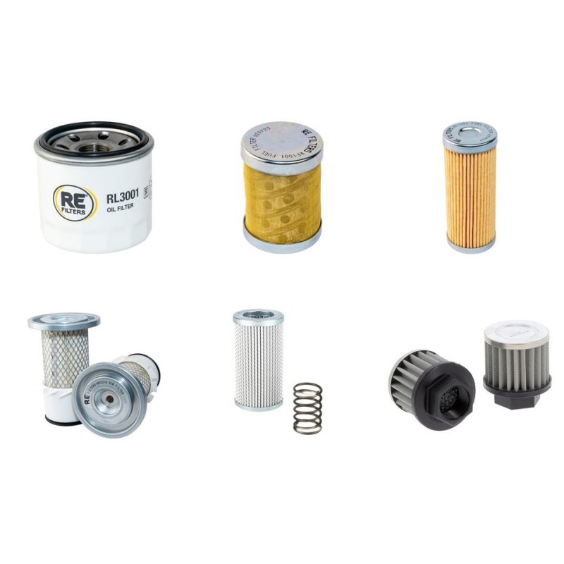 Filter kit for Fiat Kobelco E18 with Yanmar 3TNE74-N Engine Year 03-