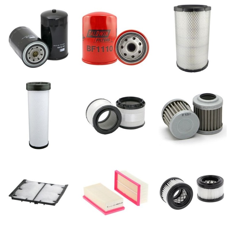 Filter kit for Fiat Kobelco E235SR with Mitsubishi Engine Year 04.03-12.04