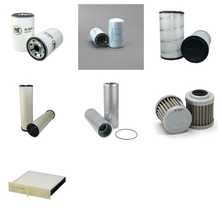 Filter kit for Fiat Kobelco E385 with Isuzu Engine Year 2004-