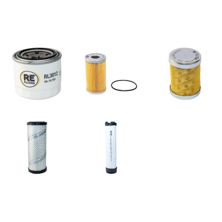 FIAT KOBELCO E 45 SR Filter Service Kit Air Oil Fuel Filters w/Yanmar  Eng.   YR  03-
