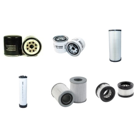 Filter kit for Fiat Kobelco E70SR/KSR with Isuzu Engine 03-