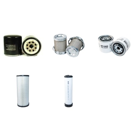 Filter kit for Fiat Kobelco E80 with Isuzu 4JG1-PYA Engine Air, Oil, Fuel Filters
