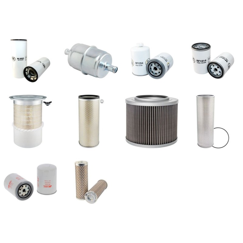 Filter kit for Fiat Kobelco EX255 with Cummins Engine