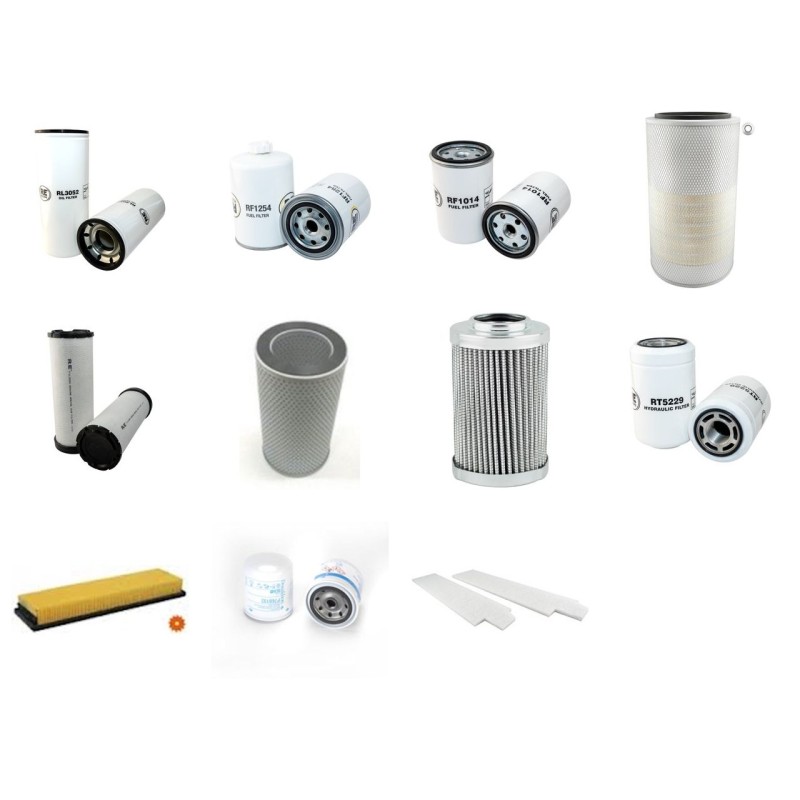 Filter kit for Fiat Kobelco W230 Evolution with Cummins Engine