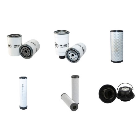 Filter kit for Fiat Kobelco W80 with Perkins Engine Year 03-