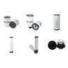 Filter kit for Fiat Kobelco W80 with Perkins Engine Year 03-