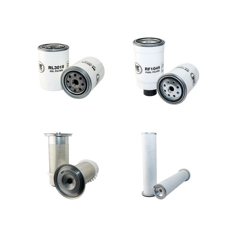 FORD 555 E Filter Service Kit Air Oil Fuel Filters w/FORD  Eng.   YR  03.96-