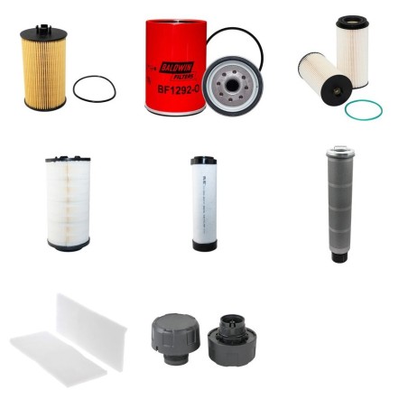 FUCHS 320 MHL Filter Service Kit w/Deutz TCD2012L042V Eng.   YR  2013 85KW