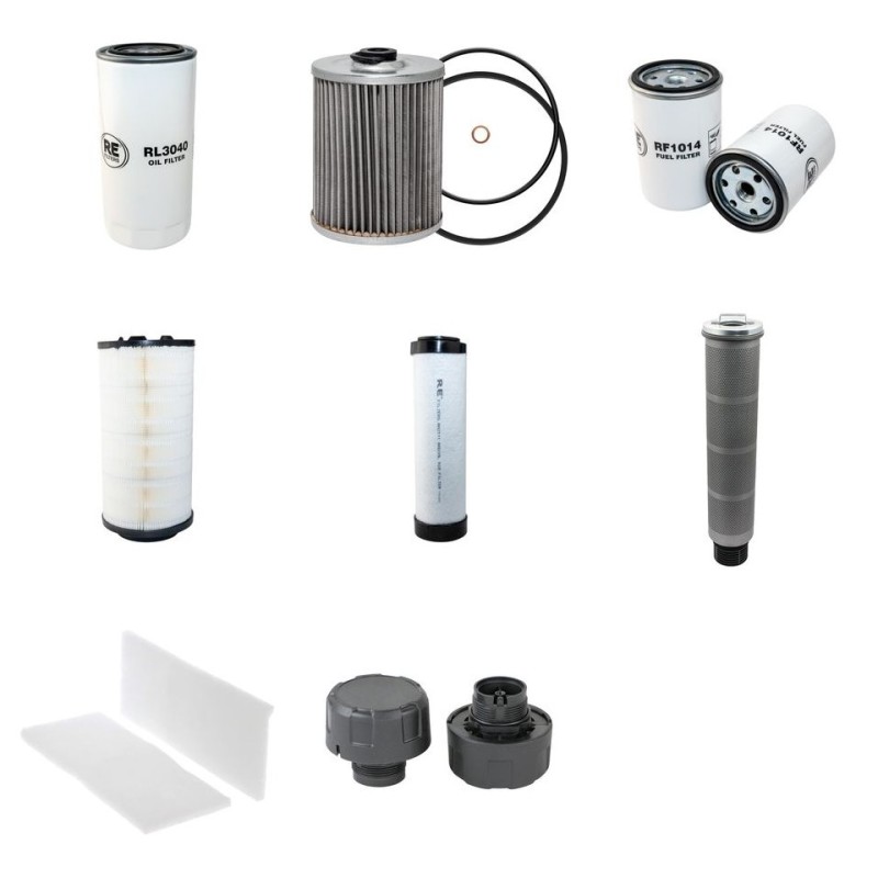 FUCHS 331 MHL Filter Service Kit w/Deutz BF6M1012EL Eng.
