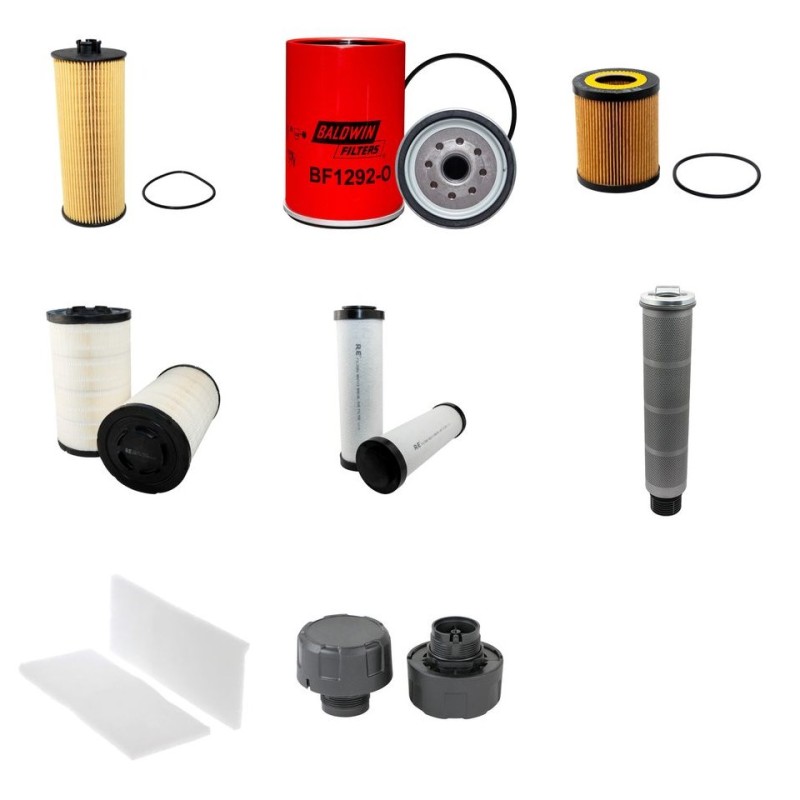 FUCHS 335 MHL Filter Service Kit w/Deutz TCD2013L6 Eng.   YR  2008-