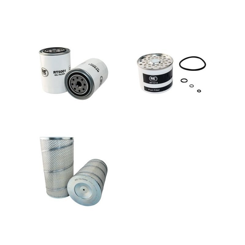 FUCHS 350 MHL SERIE A Filter Service Kit Air Oil Fuel Filters w/Perkins 1006.6TW Eng.