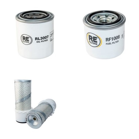 GEHL GEHLMAX 25 Filter Service Kit Air Oil Fuel Filters w/Kubota V1305 Eng.