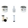 GEHL SL 1640 E Filter Service Kit Air Oil Fuel Filters w/Yanmar 3TNV82A Eng.   YR  2009-
