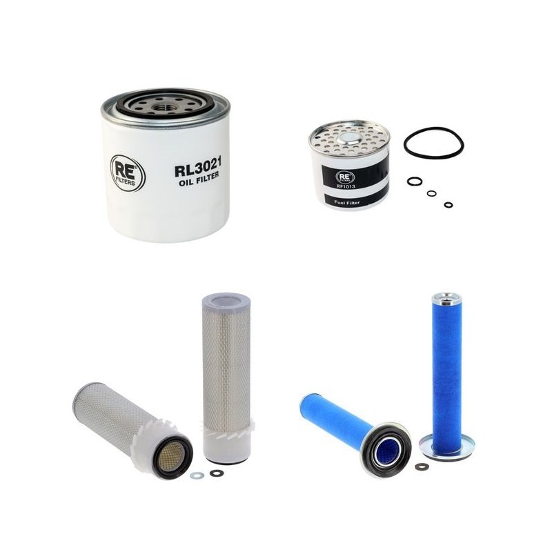 GEHL SL 4625 Filter Service Kit Air Oil Fuel Filters w/Kubota V2203 Eng. SN  -123827