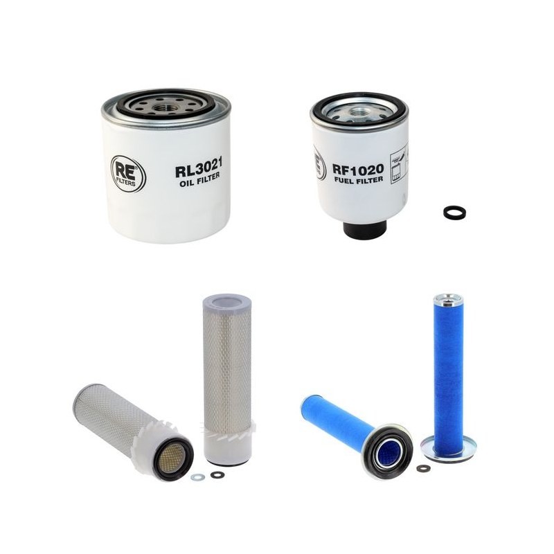 GEHL SL 4625/SX Filter Service Kit Air Oil Fuel Filters w/Kubota V2203 Eng. SN  123828-