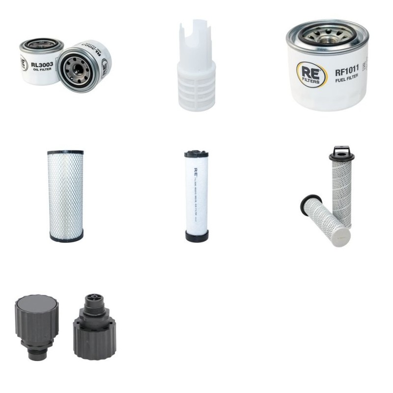 GEIER 60 TS Filter Service Kit w/Yanmar 4Tnv84T-Dsa Eng. HP 60CH