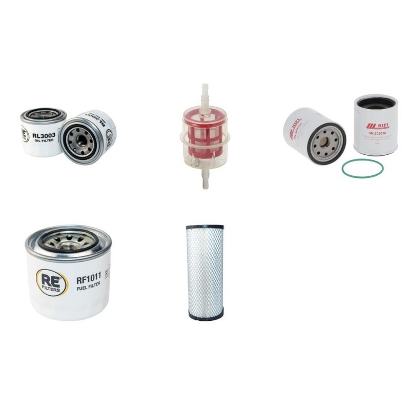 GENSET MG 23 SSY Filter Service Kit w/Yanmar 4Tnv88-Gmg Eng. 2008-
