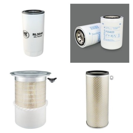 GIPO CONCASSEUR Filter Service Kit Air Oil Fuel Filters w/Deutz BF12L513 Eng.