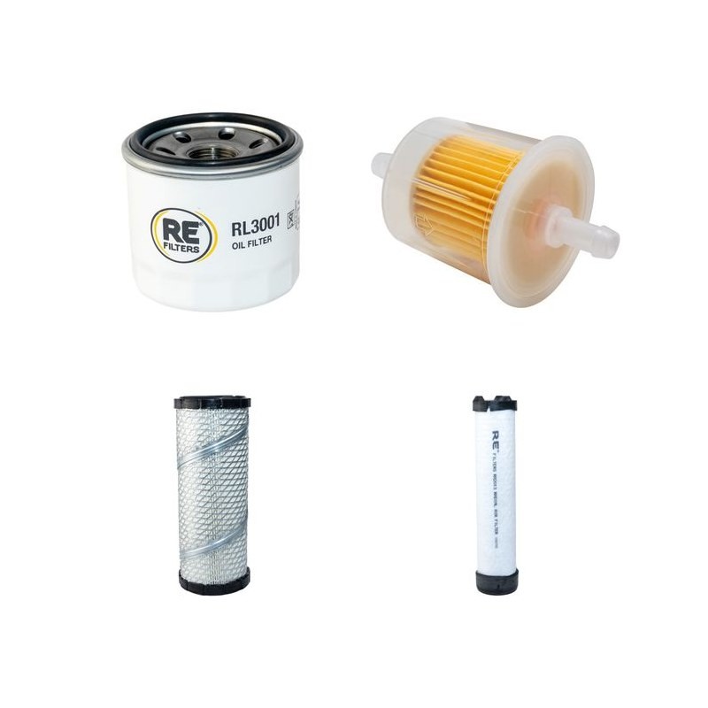 GRASSHOPPER 325 D Filter Service Kit Air Oil Fuel Filters w/Kubota D902-EF01 Eng.   YR  2014