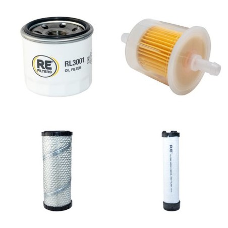 GRASSHOPPER 325 D Filter Service Kit Air Oil Fuel Filters w/Kubota D902-EF01 Eng.   YR  2014