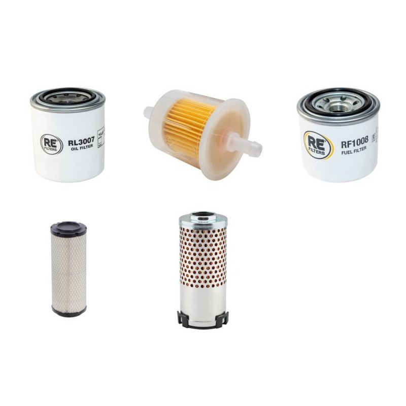 GREEN MECH ARB 150 TB Filter Service Kit w/Kubota D1105-T-EU1 Eng.