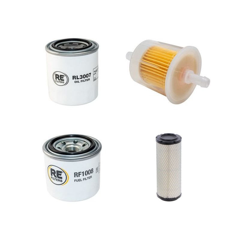 GREEN MECH ARB 150 TB Filter Service Kit w/Kubota D1105-T-EU1 Eng. Air, Oil, Fuel Filters