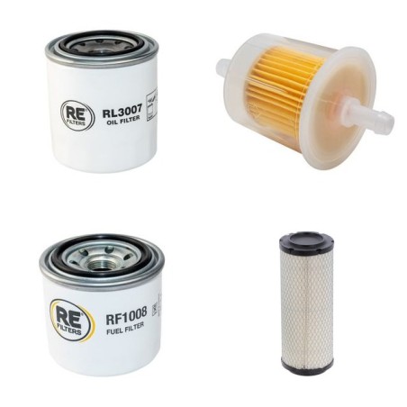GREEN MECH ARB 150 TB Filter Service Kit w/Kubota D1105-T-EU1 Eng. Air, Oil, Fuel Filters
