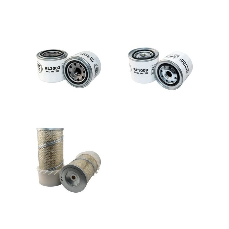GREEN MECH ARB 19/28 MT50 Filter Service Kit w/Isuzu 4LE1 Eng. Air, Oil, Fuel Filters