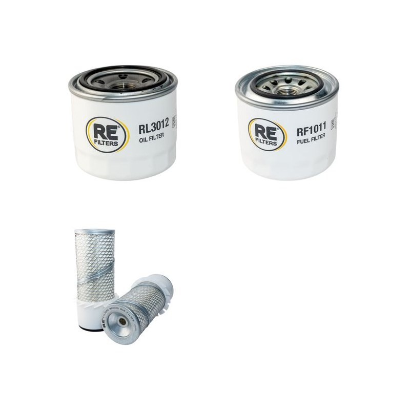 GRILLO FD 2200 4WD Filter Service Kit Air Oil Fuel Filters w/Yanmar 4TNV88BPGZ Eng.   YR  2013-