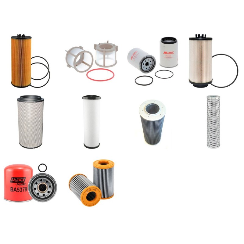 GROVE GMK 4075 Filter Service Kit w/MERCEDES OM501LA Eng. SN  4075-9001- YR  03.01- 430 CH V0-V6
