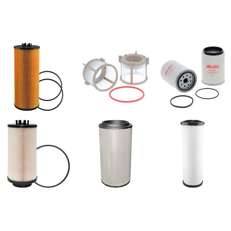 GROVE GMK 4075 Filter Service Kit Air Oil Fuel Filters w/MERCEDES OM501LA Eng. SN  4075-9001- YR  03.01- 430 CH V0-V6