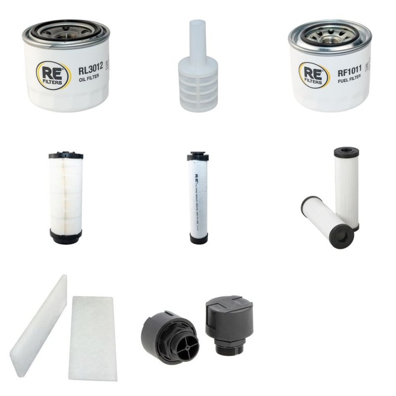 HAKO CITYMASTER 1200 Filter Service Kit w/Yanmar 4TNV88 Eng.
