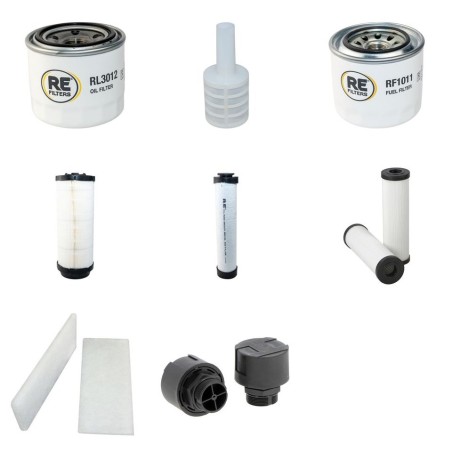 HAKO CITYMASTER 1200 Filter Service Kit w/Yanmar 4TNV88 Eng.