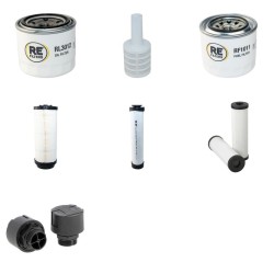HAKO CITYMASTER 1250 Filter Service Kit w/Yanmar 4Tnv88 Eng.