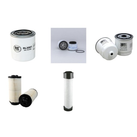 HAMM HD 10 C VV Filter Service Kit Air Oil Fuel Filters w/Kubota D1005 Eng. SN  H200 YR  2010-
