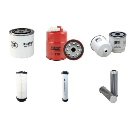 HAMM HD 13 VO Filter Service Kit w/Kubota V2203M-Eu33 Eng. 2013-