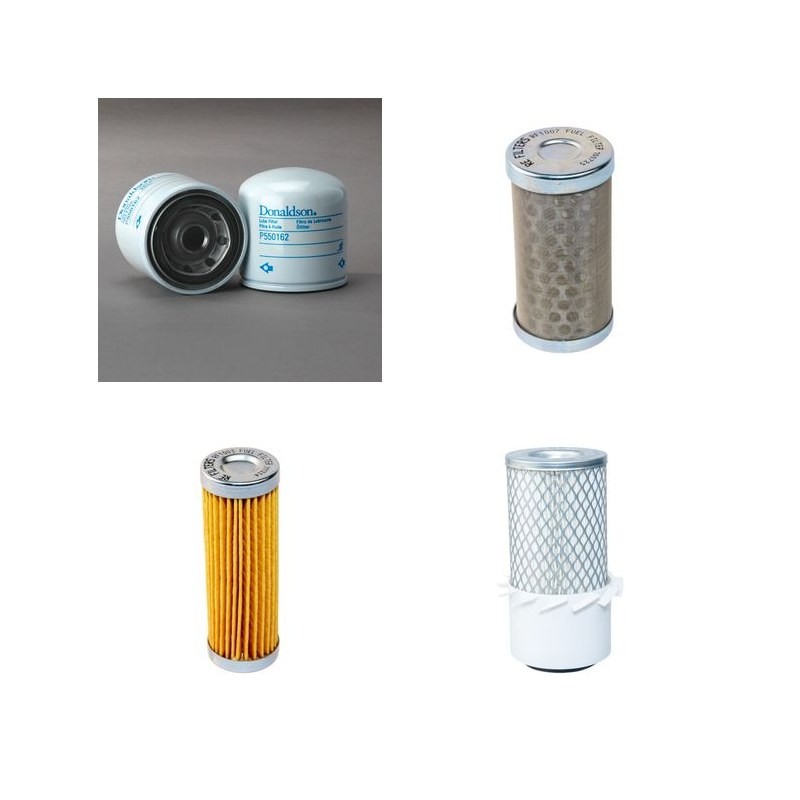 HANIX H 08 B Filter Service Kit Air Oil Fuel Filters w/Kubota D722BH Eng.