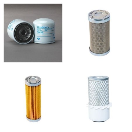 HANIX H 08 B Filter Service Kit Air Oil Fuel Filters w/Kubota D722BH Eng.
