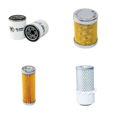 HANIX H 15 A/B Filter Service Kit Air Oil Fuel Filters w/Mitsubishi L3E-W231NSA Eng.
